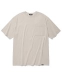 세인트페인(SAINTPAIN) SP 오버 핏 베이직 포켓 티셔츠-베이지