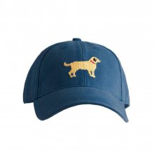 Adult`s Hats Yellow Lab on Navy