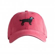 Adult`s Hats Black Lab on Weathered Red