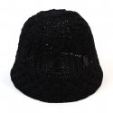 유니버셜 케미스트리(UNIVERSAL CHEMISTRY) Summer Black Knit Bucket Hat 여름버킷햇