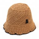 유니버셜 케미스트리(UNIVERSAL CHEMISTRY) Summer Beige Edge Knit Bucket Hat 여름버킷햇
