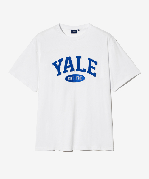 예일() 투톤아치 반팔티셔츠 로얄 블루 상품 이미지