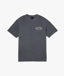 LETTERING PIGMENT DYED TEE-GREY