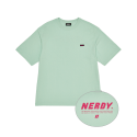 널디(NERDY) (22SS) 백 슬로건 반팔 티셔츠 민트
