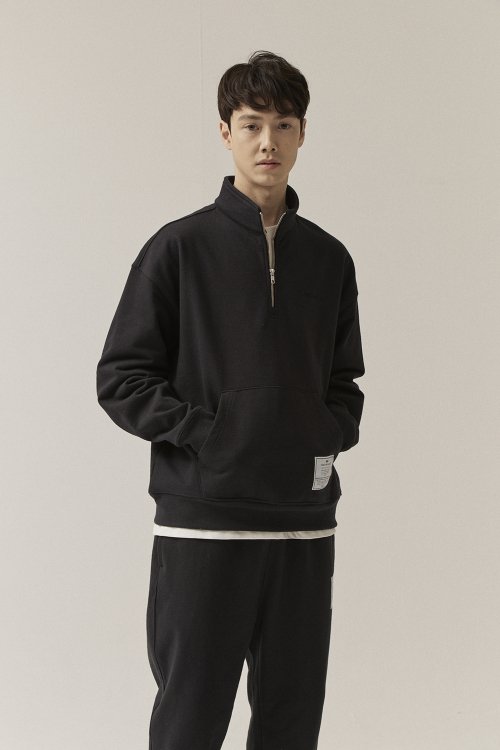 Element half zip-up - black