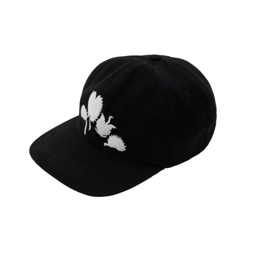 ANONIMO A Flower embroidered Cap Black