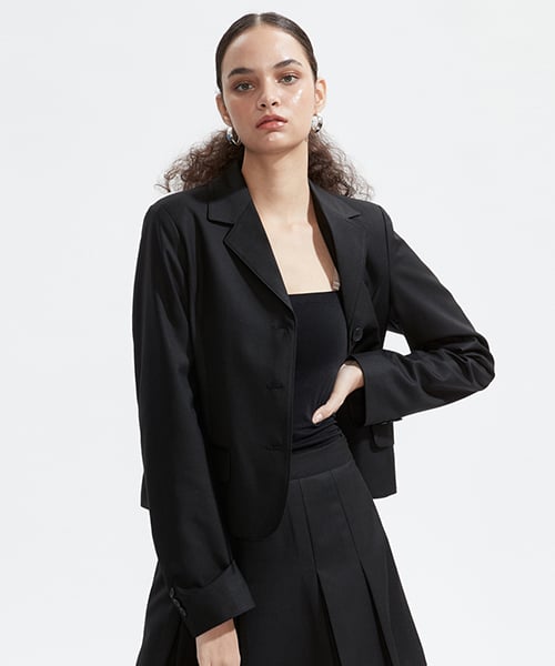 NOI635 3-button short jacket (black)