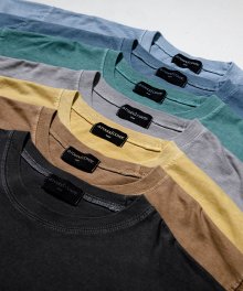 피그먼트 더블스티치 하프 티셔츠 7color