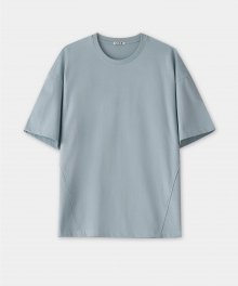 헤비 웨이트 턱 포인트 티셔츠 (민트그레이)