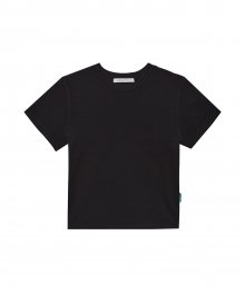 22SS 베이직 슬림 티셔츠 - 블랙
