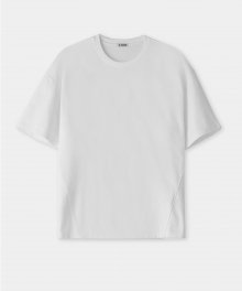 헤비 웨이트 턱 포인트 티셔츠 (화이트)