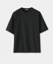 오버핏 레이어드 슬리브 티셔츠 (블랙)