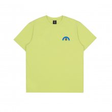 레인보우 컴포트핏 반팔 티셔츠(라임)