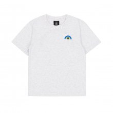 키즈 레인보우 컴포트핏 반팔 티셔츠(아이스그레이)