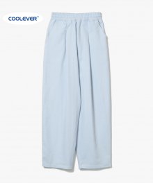 Clean Coolever Tuck Banding Pants [White Blue]