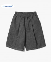 Clean Coolever Tuck Banding Shorts [Black]