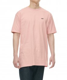 레프트 체스트 로고 반소매 티셔츠 - 멜로우 로즈:블랙 / VN0A3CZEYVY1