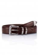 세비지(SAVAGE) 110 Leather Belt - Brown