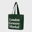 런던그로서리마켓(LONDON GROCERY MARKET) Cotton Market Bag (Forest Green)