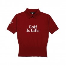 Golf is life 스웨터 RED (WOMAN)