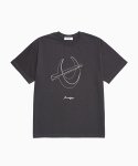 디오스피스(DAUSPICE) Chrome Logo T-shirts Charcoal