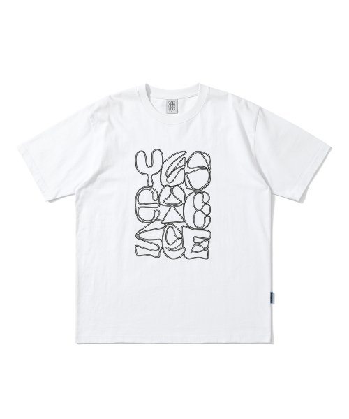 ★YESEYESEE★ CLogo LS White 예스아이씨(YESEYESEE) SKW logo Tee White - 사이즈 & 후기