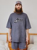 아카우(AKAW) 오버핏 테리타올 티셔츠 (차콜)