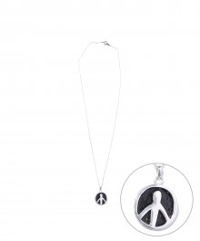 INNER PEACE DEPT 925 SILVER NECKLACE BLACK