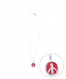 INNER PEACE DEPT 925 SILVER NECKLACE RED