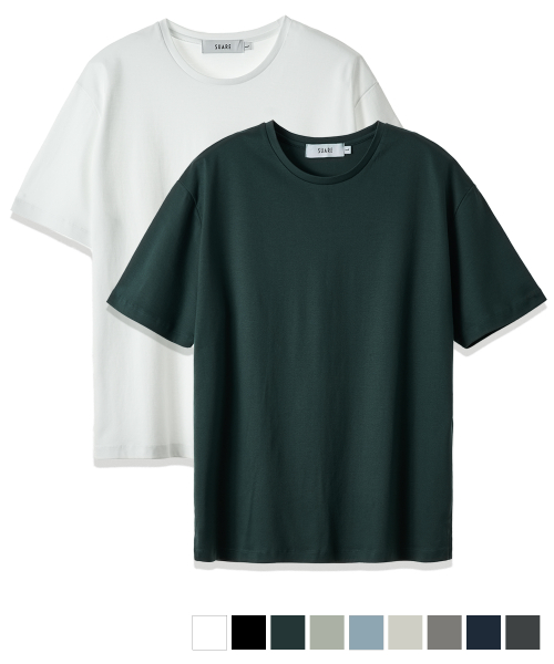 Premium silk knit half sleeve t-shirt - 9 ЦВЕТОВ
