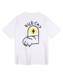 [NSTK] Kick-Cat Tee (White)_K22QB642