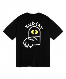 [NSTK] Kick-Cat Tee (Black)_K22QB642