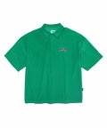 FRENCH TERRY POLO SHIRT GREEN