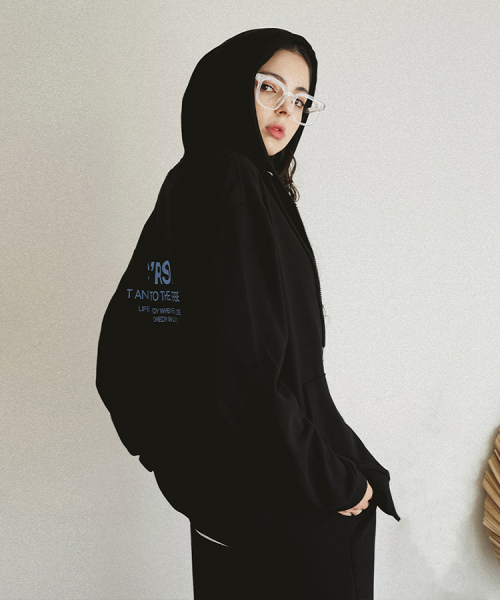 Blue story overfit hood zip-up 6 цветов [CHD_0016]