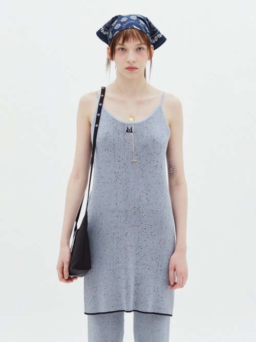 MUSINSA | MATIN KIM KNIT ONE PIECE SET UP IN SKY