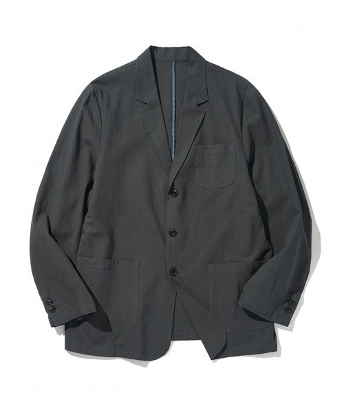 So-so linen jacket (CHARCOAL)