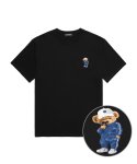 밴웍스(VANNWORKS) MINI COMPORT BEAR 오버핏 반팔 티셔츠 (VNDTS216) 블랙