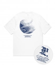 LMC X NEW ERA SIGNED BALL TEE white