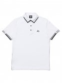 투에니스홀(20TH HOLE) 메쉬 소매 포인트 반팔 티셔츠 [WHITE]