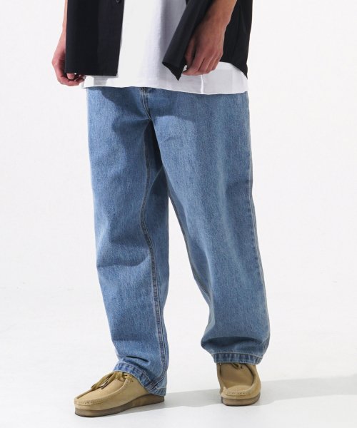 Grade wide denim pants mid blue SJLP1339
