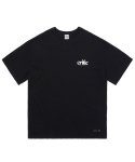 크리틱(CRITIC) SMALL SERIF 반팔 티셔츠 Black