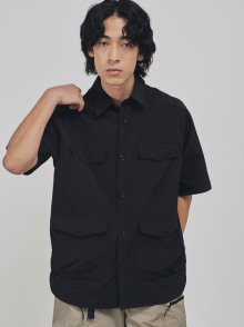 CAMP 하프 셔츠 자켓 (Black)