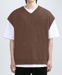 OVER LAYER VEST (BROWN)