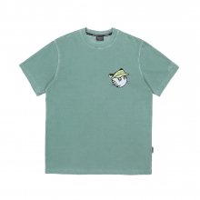 가먼트 워싱 버킷 라운드 티셔츠 GREEN (UNISEX)