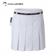 Logo Tape Pleats Skirt(Women)_CHB2WSK0219WH