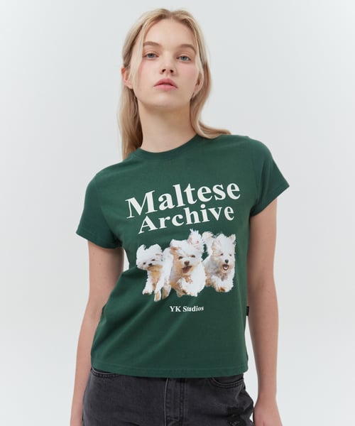 WAIKEI Maltese Archive Line Graphic T-Shirt