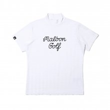 말본 스크립트 모크넥 티셔츠 WHITE (WOMAN)