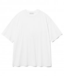 [친환경 BAMBOO TEX]뱀부 베이식 숏 슬리브 크루 넥 티셔츠 화이트 COOSTS222WHITE