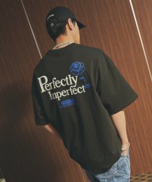 [RDVZ X 이준영] P.I 슬로건 티셔츠 - 블랙