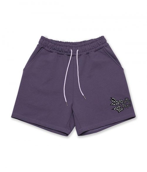 YB logo banding shorts_purple